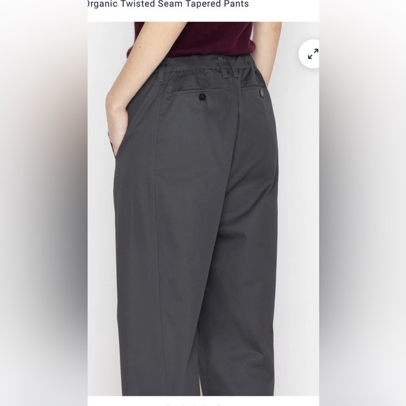 Grana Organic Cotton Twisted Seam Tapered Pants Size XL organic sustainable NWT - Picture 2 of 16